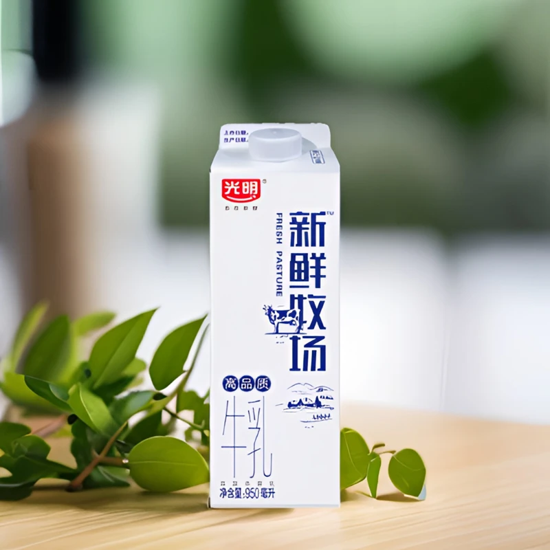 光明950ml*4盒新鲜牧场纯奶100%生牛乳发酵高品质优质