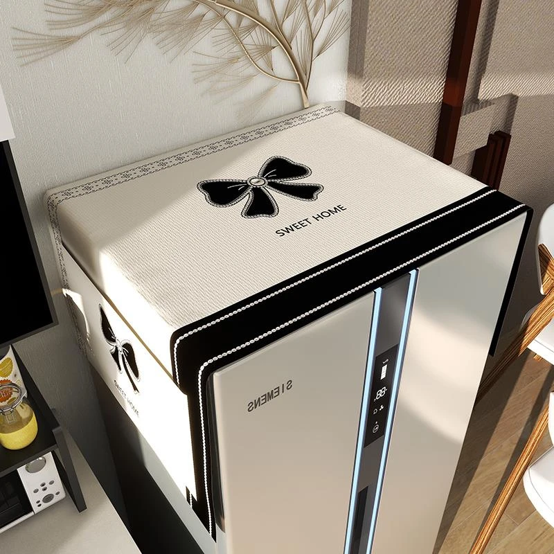 冰箱防尘盖布轻奢2025款式新款防尘罩家用双开门冰箱防尘罩盖布