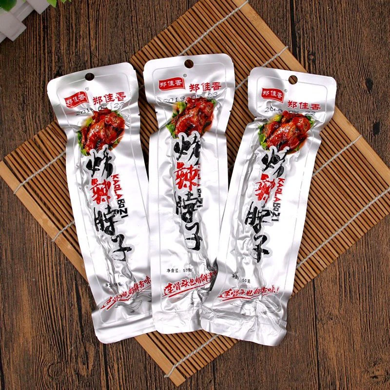 郑佳香50克大根鸡脖香辣推荐麻辣开袋即食真空包装风干零食新味
