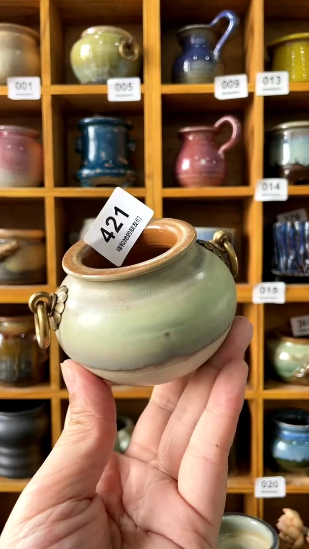 【闪购商品】陶20CM以下421 内口4【喵喵推荐多肉盆】
