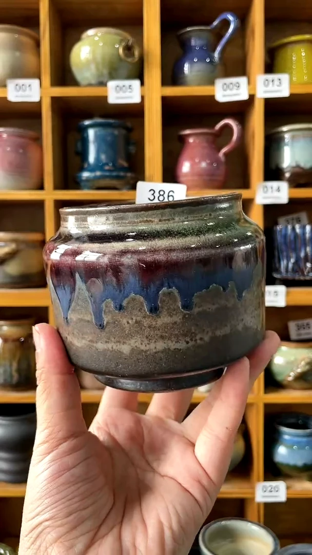 【闪购商品】陶20CM以下386 内口8.5【喵喵推荐多肉盆】