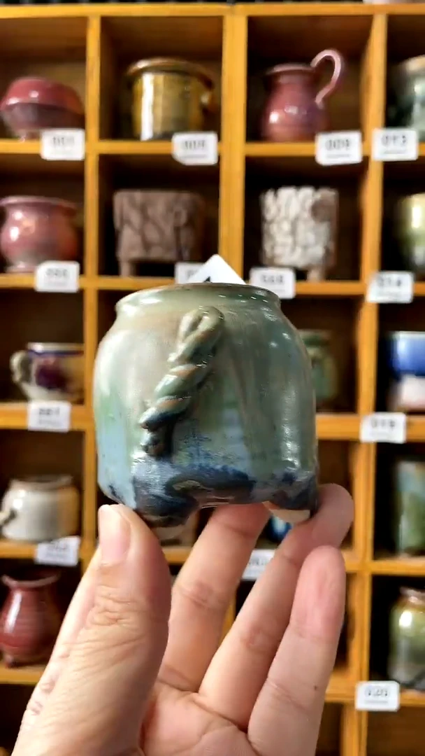 【闪购商品】陶20CM以下377 内口4【喵喵推荐多肉盆】