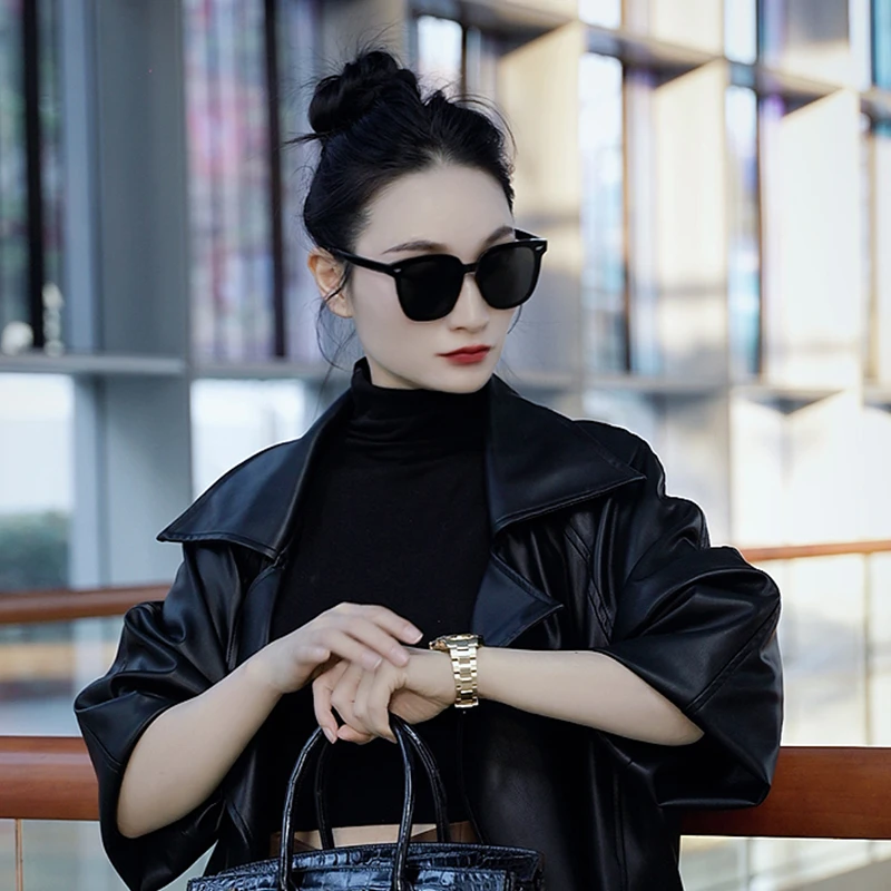 P75 迪  蛇纹 金黄色 三格 时尚轻奢百搭新款单肩斜挎女包