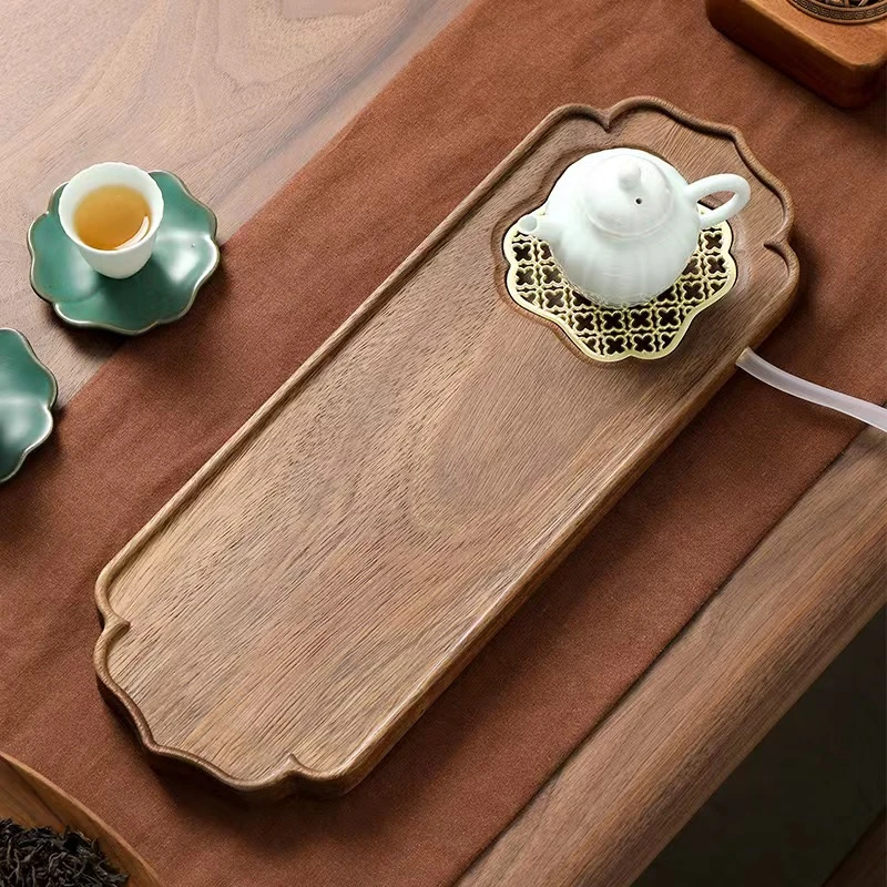 南美胡桃木 四叶草 储水小茶台