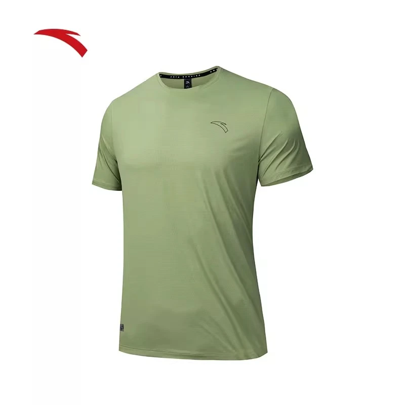 安踏冰丝T2024夏季新款男士宽松透气健身运动上衣舒适跑步短袖t恤