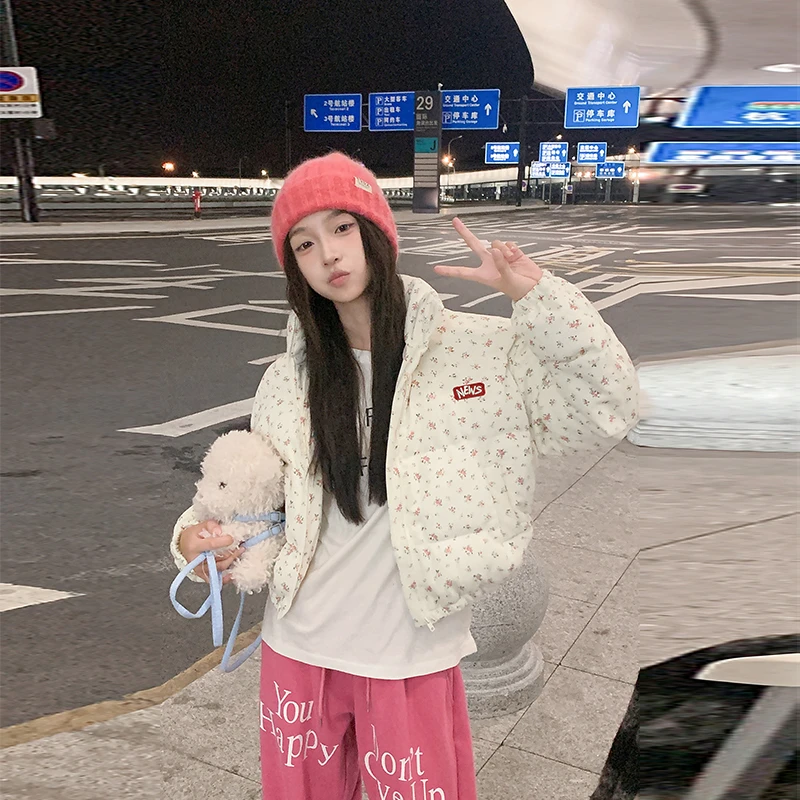 2025年新款棉服女冬短款韩版洋气小个子棉衣加厚外套宽松棉衣潮
