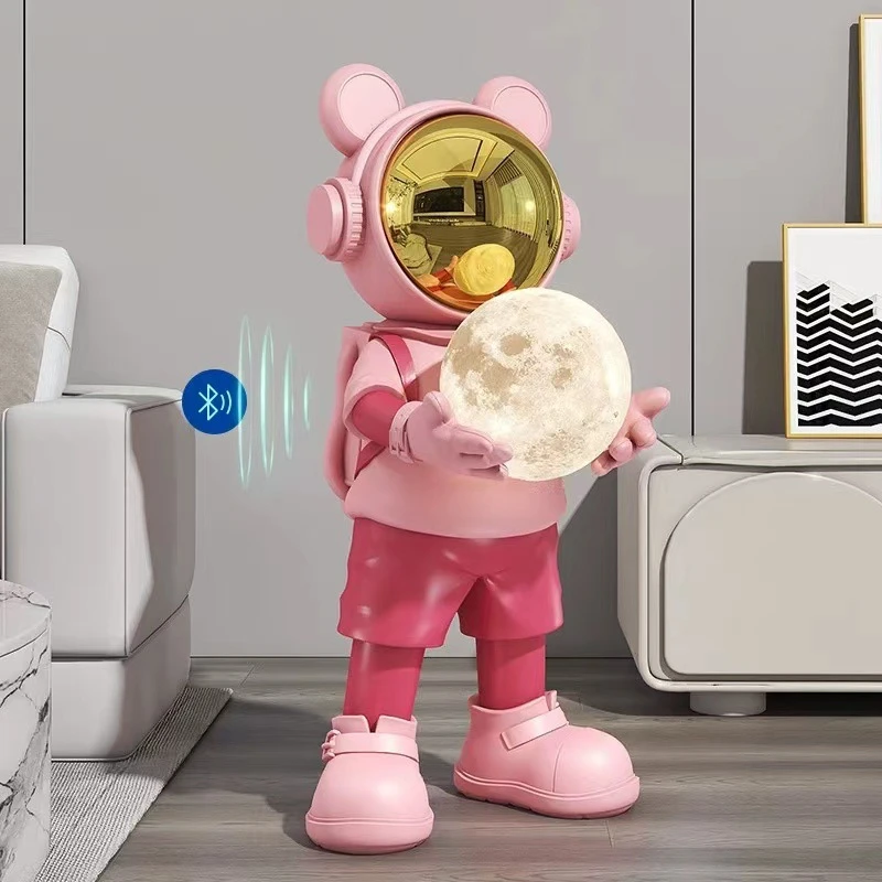 新疆包邮大促轻奢宇航员音箱大型落地树脂摆件家居客厅电视柜乔迁