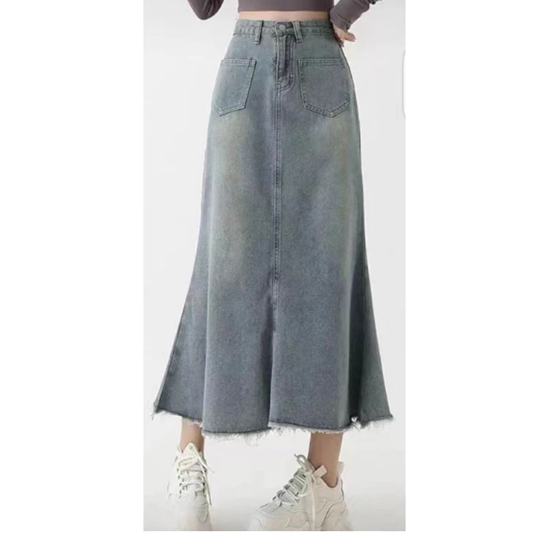 雅雅 牛仔蓝半裙WPWG3398