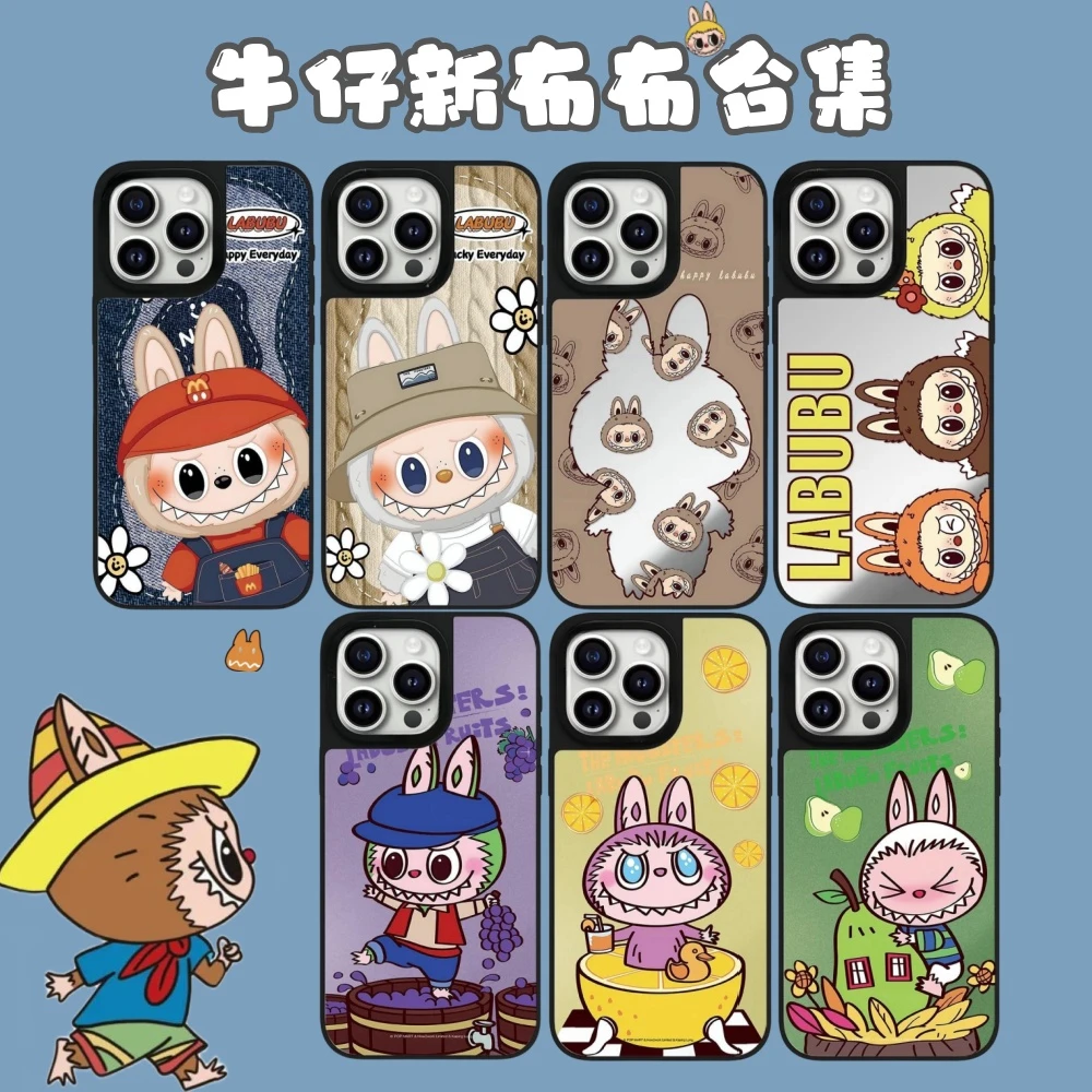 【牛仔新布布合集】卡通创意适用苹果16Promax15手机壳镜面14/13/12