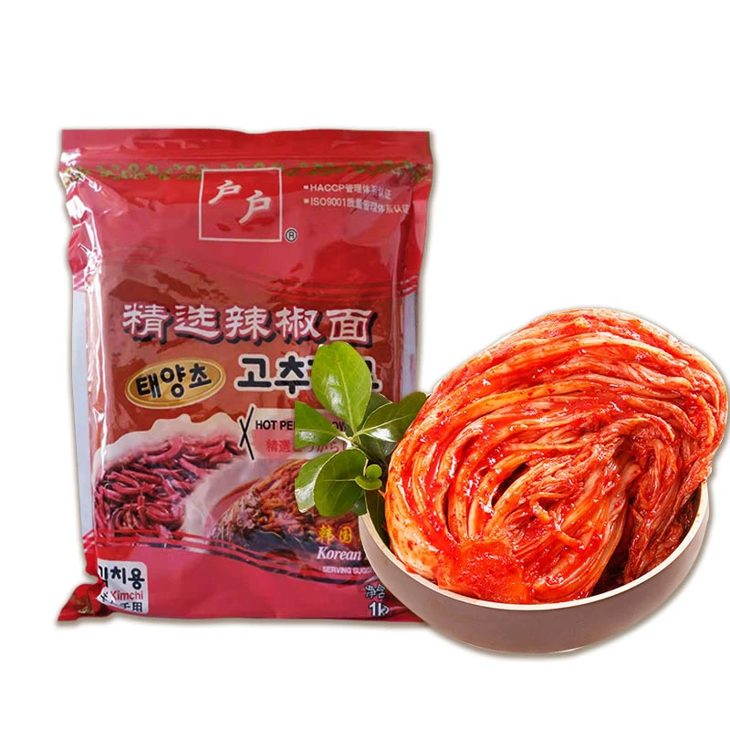 邮韩国料理户户辣椒粉泡菜用细辣椒面 辣椒碎 韩国调料 细粉笋0g