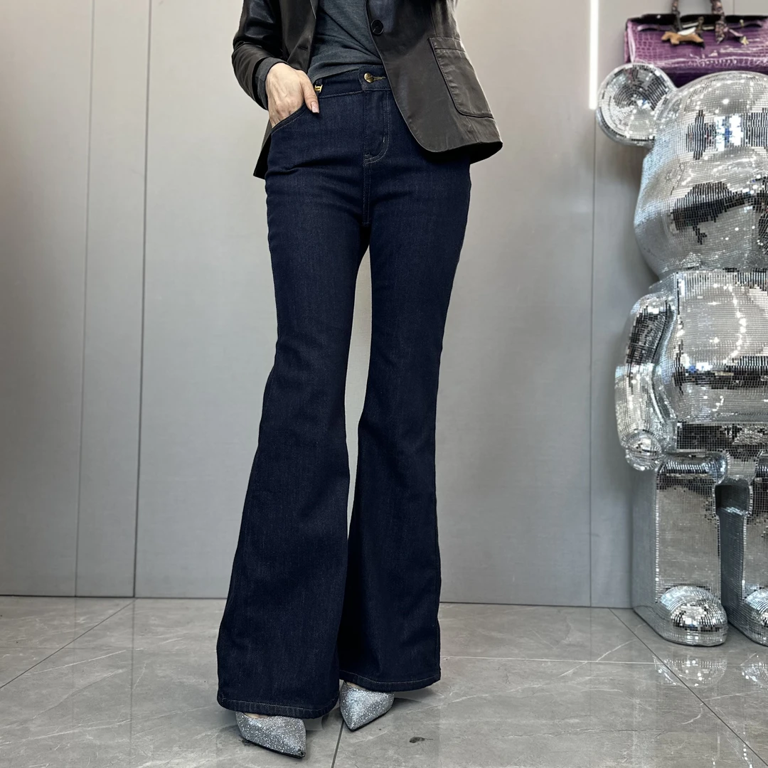 JJ Fashion 普西兰加绒喇叭裤