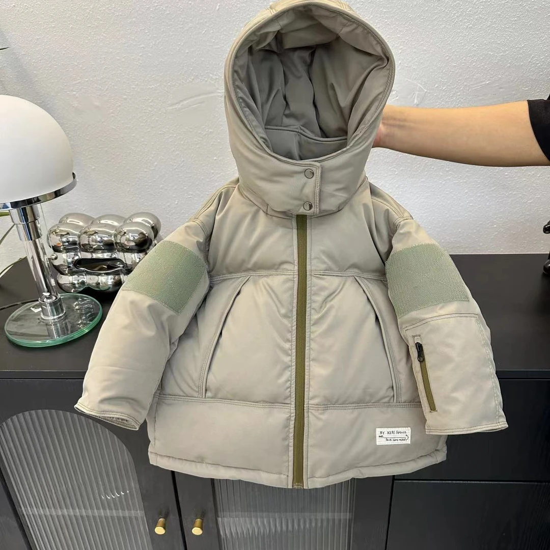 （羽绒服现货  断码青）2024韩版连帽羽绒服  TXB24852