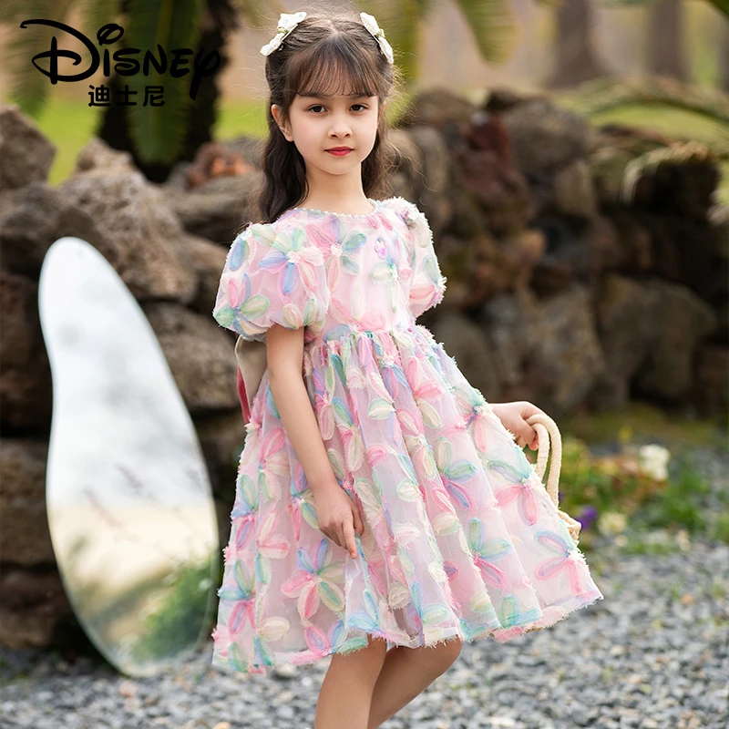 【DR】Disney/迪士尼女童夏季彩色花朵连衣裙XCE2SQ028儿童公主