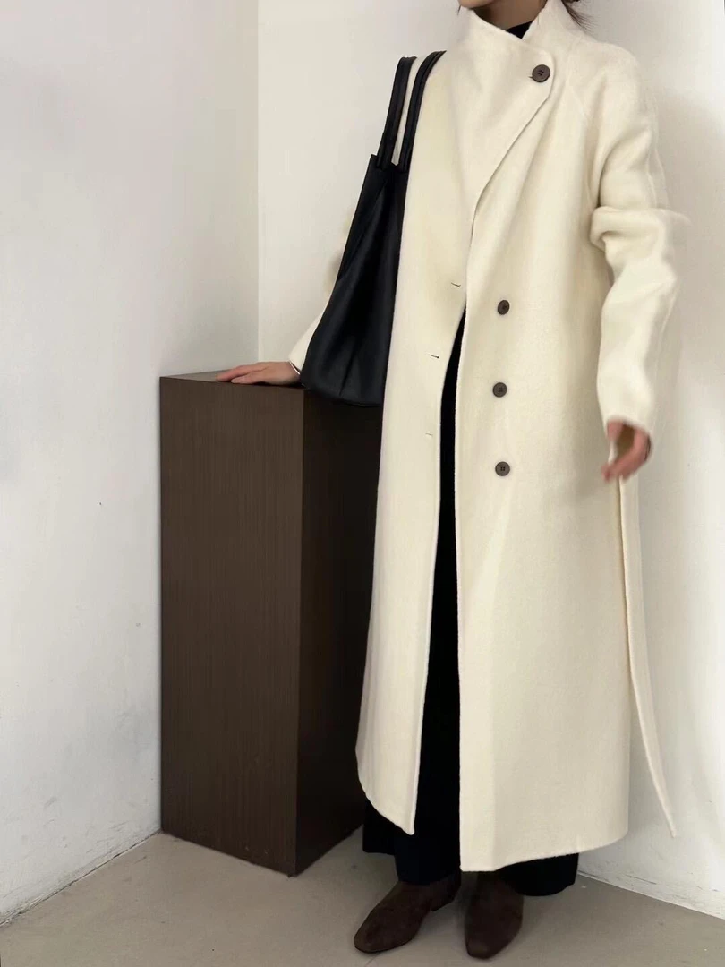 【玖玖】“富家小千金”高感秋冬百搭时尚双面Y毛大衣（按编码下单）