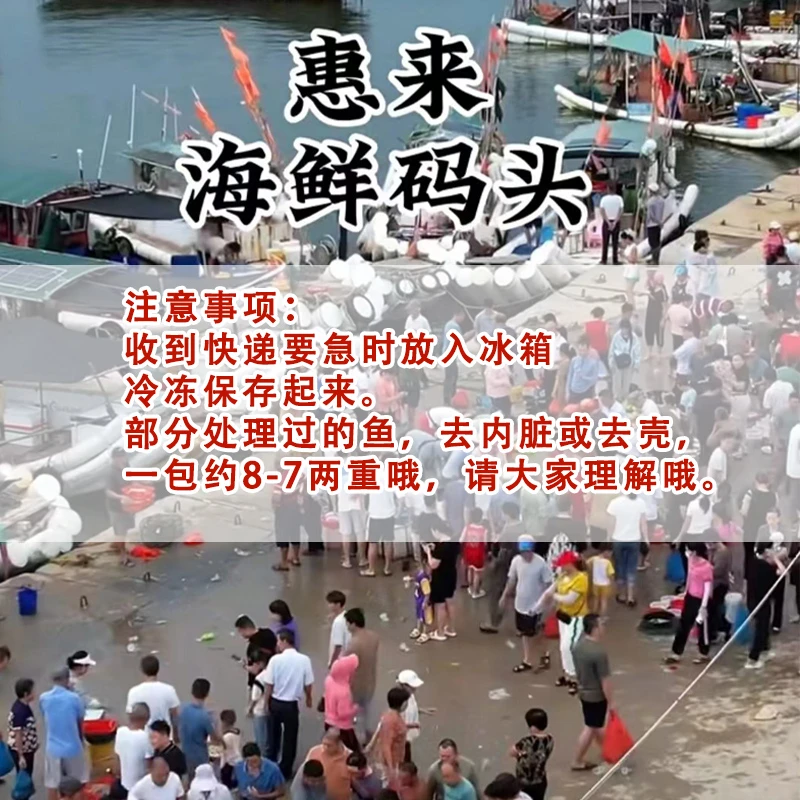5斤链接 惠来神泉港口海鲜直播间现改现称海鱼海虾野生海货