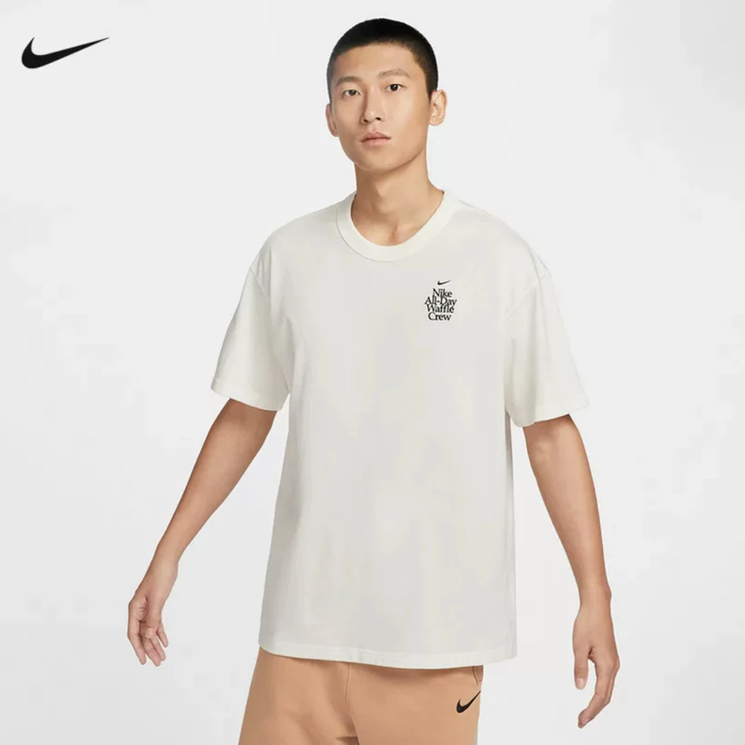 NIKE耐克男子 M NSW PREM SS TEE WFL CLB G无领短T恤HQ1202-133