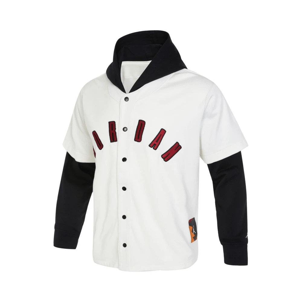 Nike/耐克男子M J FLT MVP TOP时尚拼接休闲连帽卫衣FB7035-133