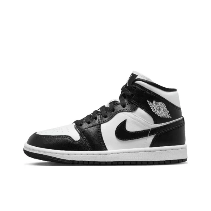 NIKE/耐克Air Jordan1dAJ1中帮黑白熊猫休闲篮球鞋DV0991-101