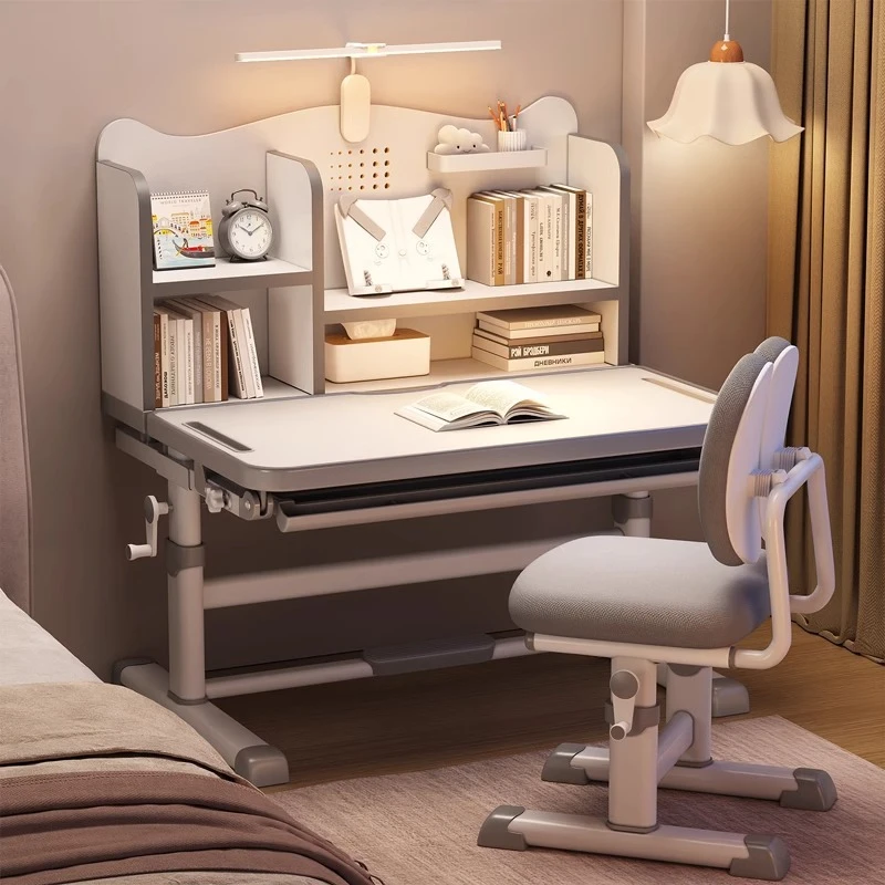 儿童学习桌小学生家用写字书桌小孩写作业专用桌子可升降桌椅套装