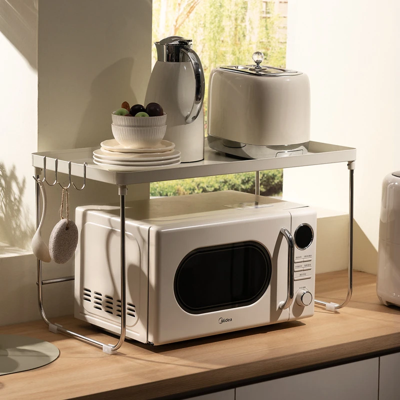 厨房微波炉架置物架台面多功能储物烤箱电饭锅煲收纳神器收纳架子