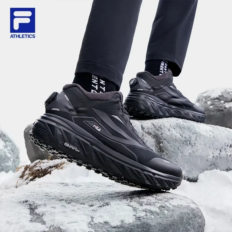 Fila/斐乐新款男子冬【探险家中帮加绒】保暖舒适跑鞋A12M341206F