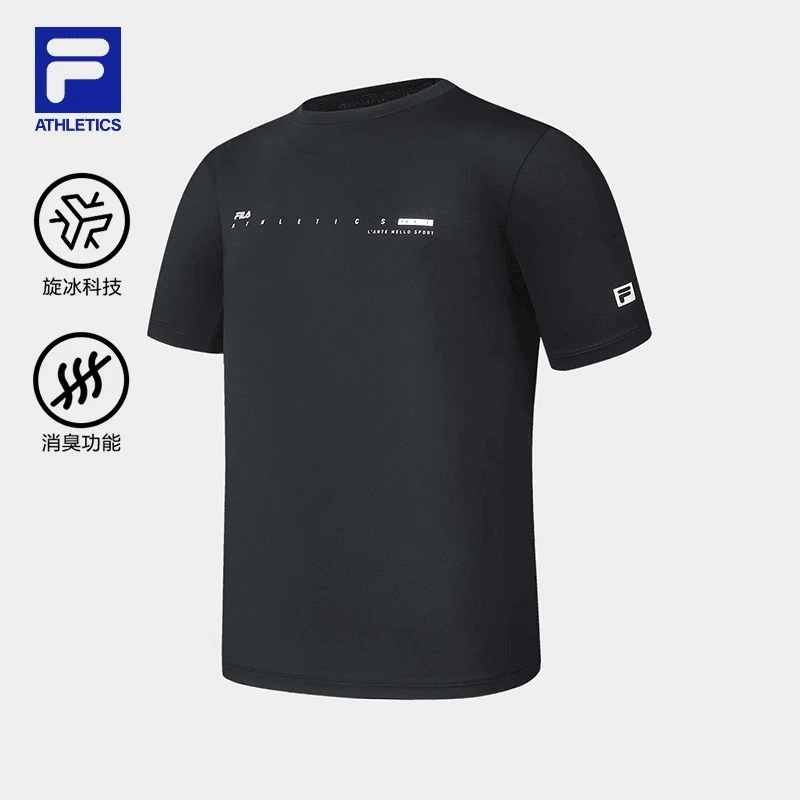 Fila/斐乐男子夏【高能感】舒适凉爽透气运动短袖A11M421107F