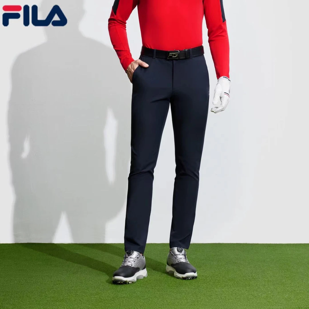 Fila/斐乐【高尔夫运动时尚】百搭休闲舒适运动梭织长裤A11M415805F