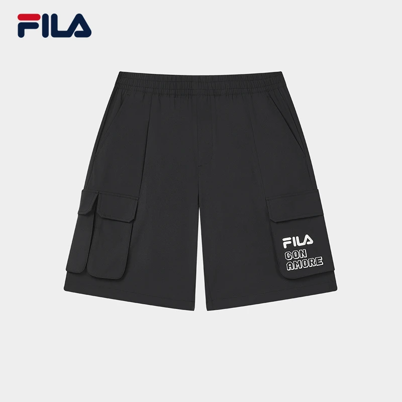 Fila/斐乐男款【大兜皱感工装五分裤】夏季新款休闲短裤F11M429801F