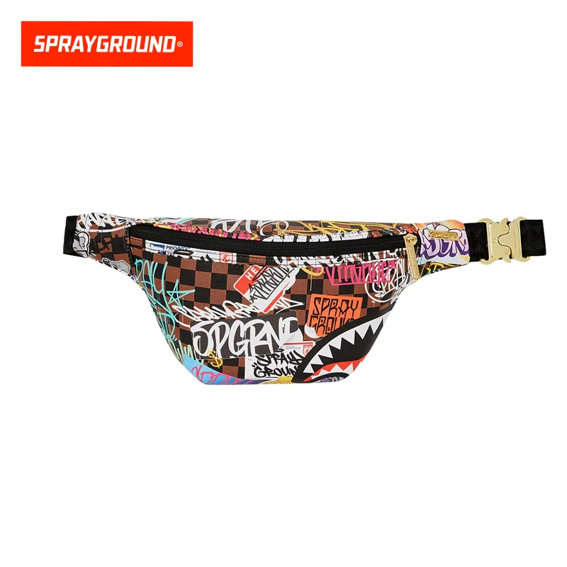 SPRAYGROUND鲨鱼嘴涂鸦腰包大容量斜挎包网红同款XB W0935109