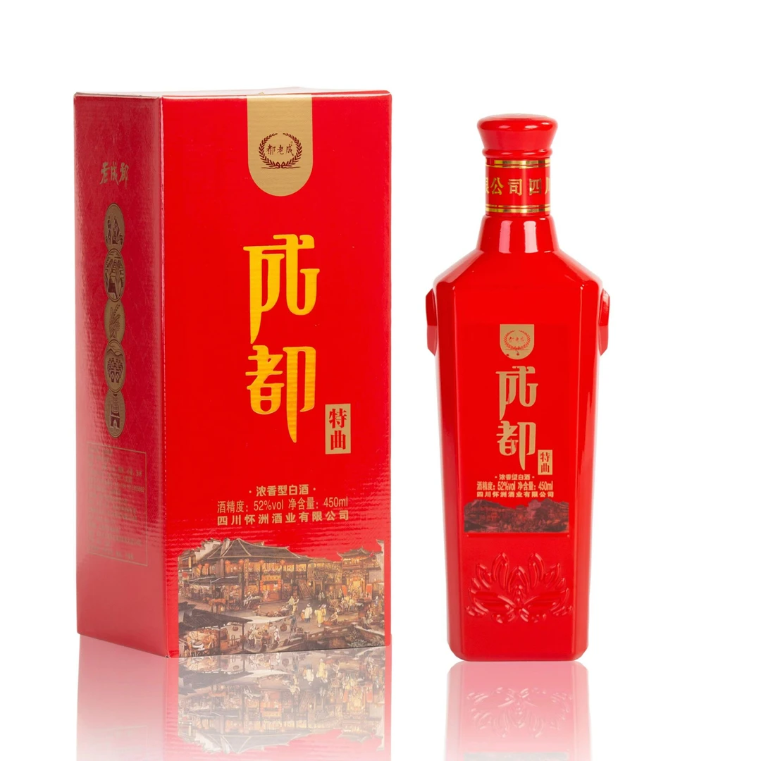 蓉都老成成都特曲酒.特别酿制.纯粮固态酒四川怀洲酒业52度450ml