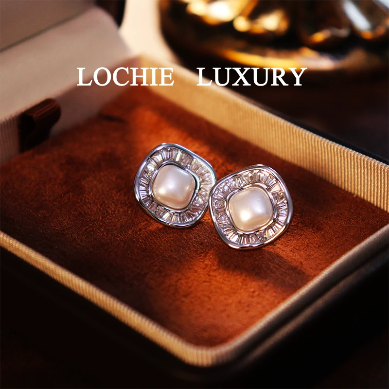 铜合金锆石耳饰 X020【星云幽悬】法式轻奢御女风微镶锆石圆形耳环