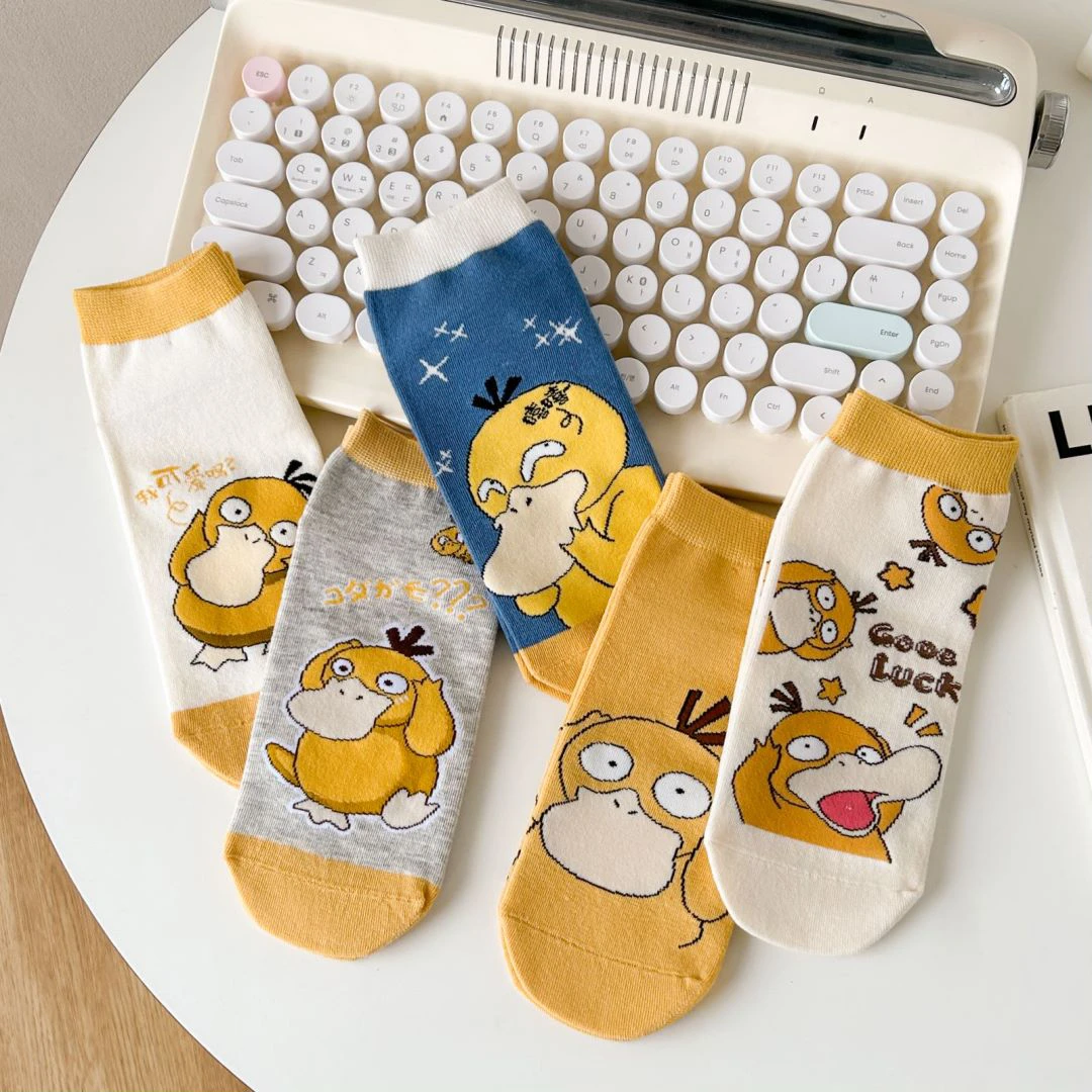 【 5双 女士卡通短袜】可爱百搭韩版无骨缝合春夏新款棉袜诸暨袜子