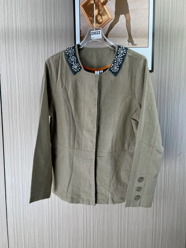 6630品牌撤柜女装长袖时尚重工钉珠百搭设计师短款外套