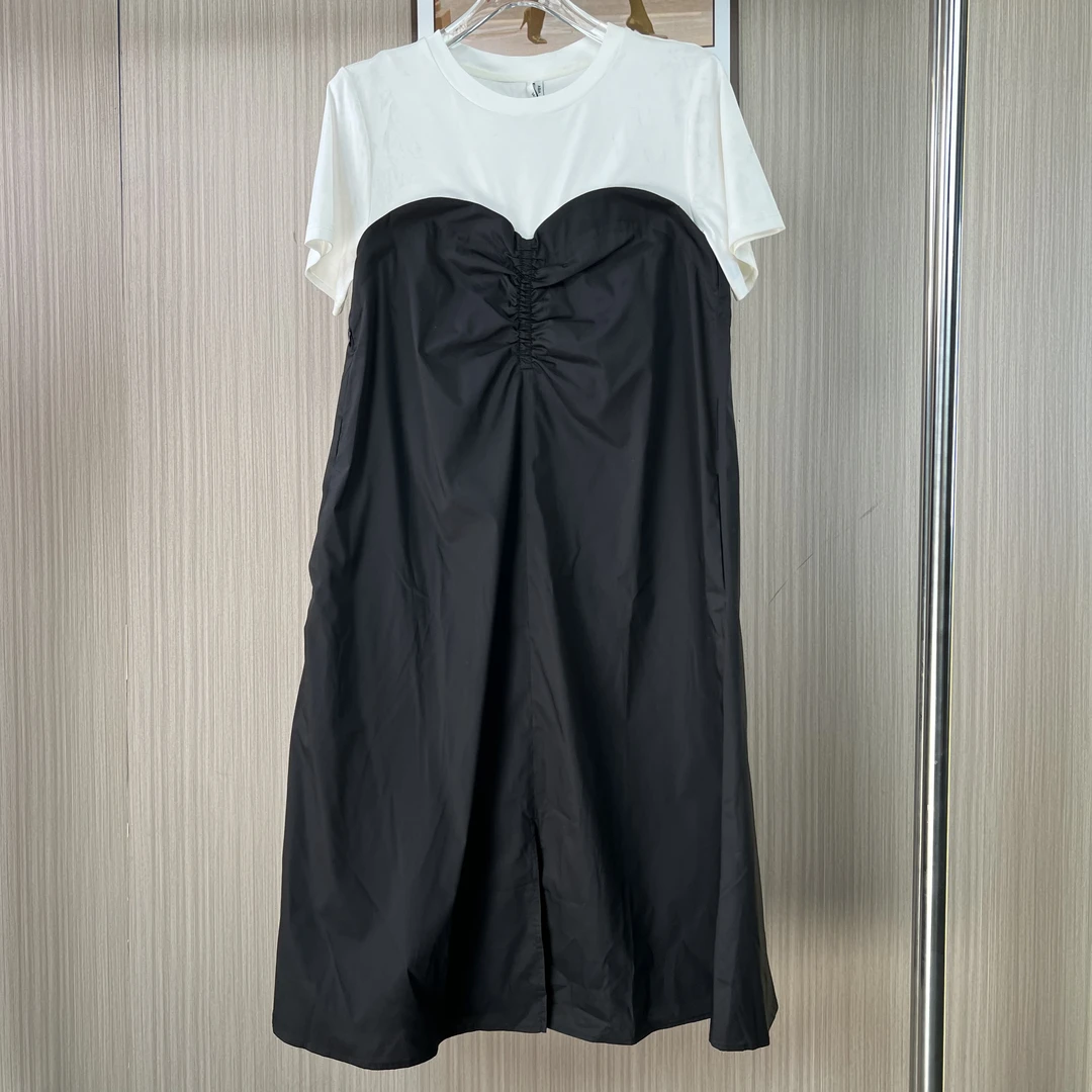 016品牌撤柜女装曼家时尚设计款气质连衣裙