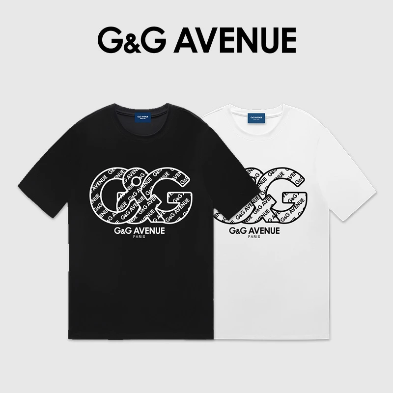 法国G&G AVENUE 国际轻奢潮牌纯棉短袖T恤男女同款-GT2411063
