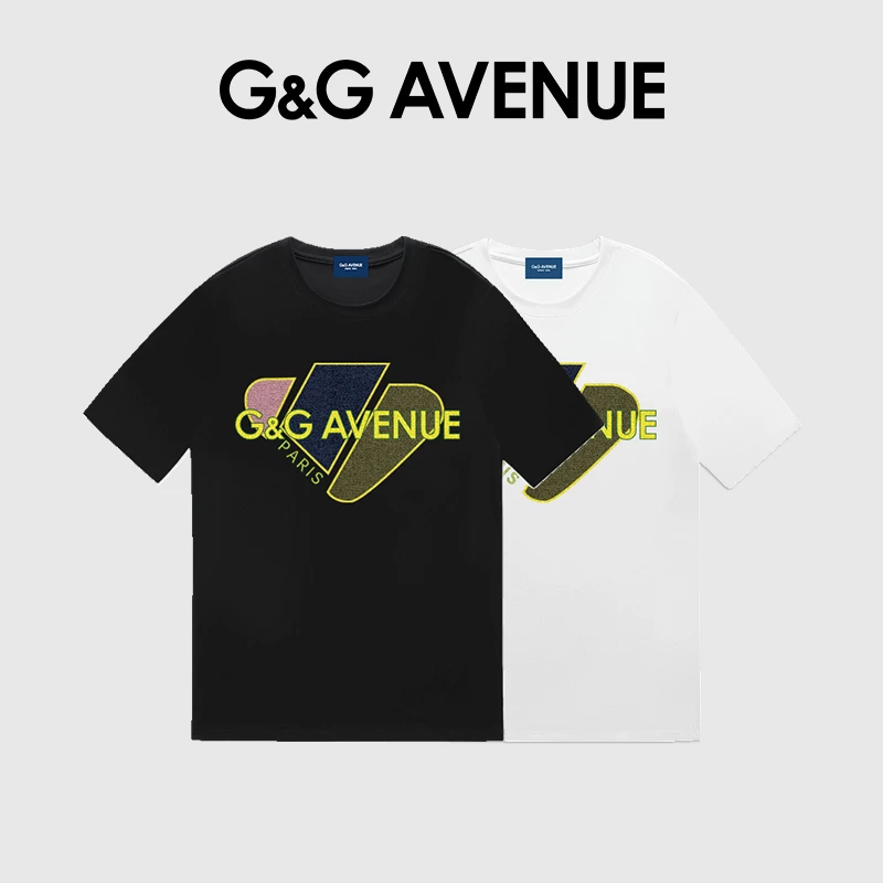 法国G&G AVENUE 国际轻奢潮牌纯棉短袖T恤男女同款-GT2411050