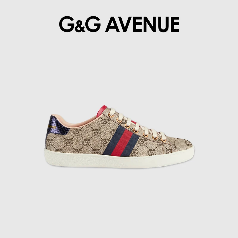 GG国际潮牌休闲鞋男女士同款低帮舒适时尚板鞋经典复古拼色鸳鸯鞋