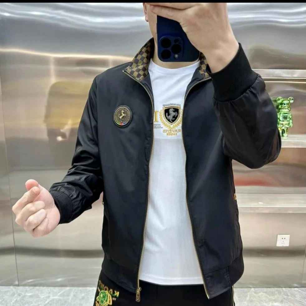 春夏款男士外套 时尚帅气 百搭立领夹克 高品质休闲外套 修身6626