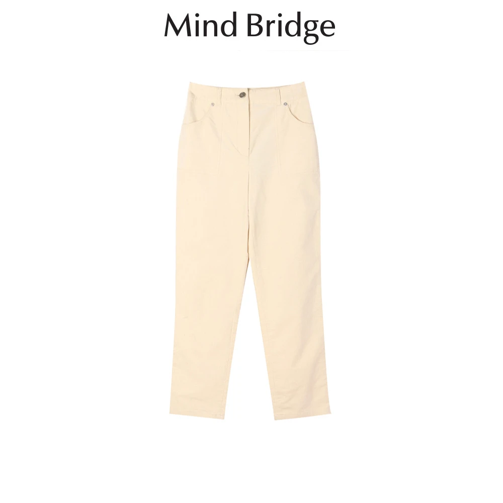 Mind Bridge/心桥  简约修身百搭休闲裤 MB437-MUPT729ECR