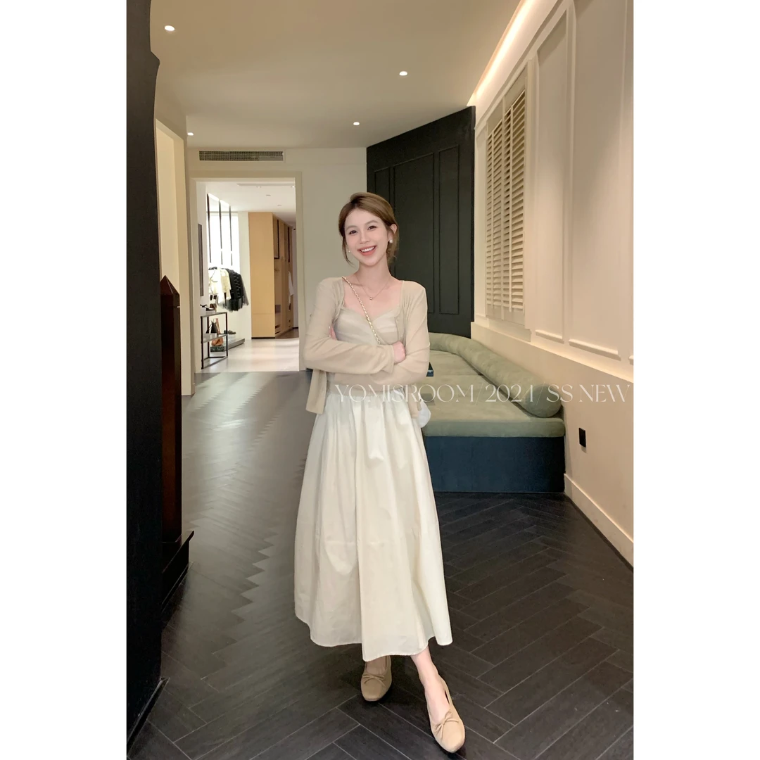 YOMI小个子定制【百搭实穿党】简约百搭高腰显瘦松紧腰半身裙