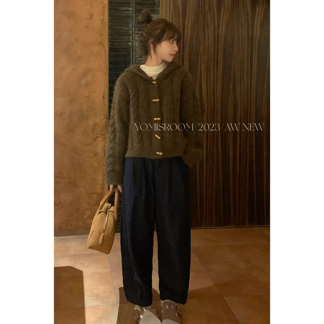 YOMI小个子定制【海德公园】牛仔裤百搭时尚中高腰显瘦磨毛休闲