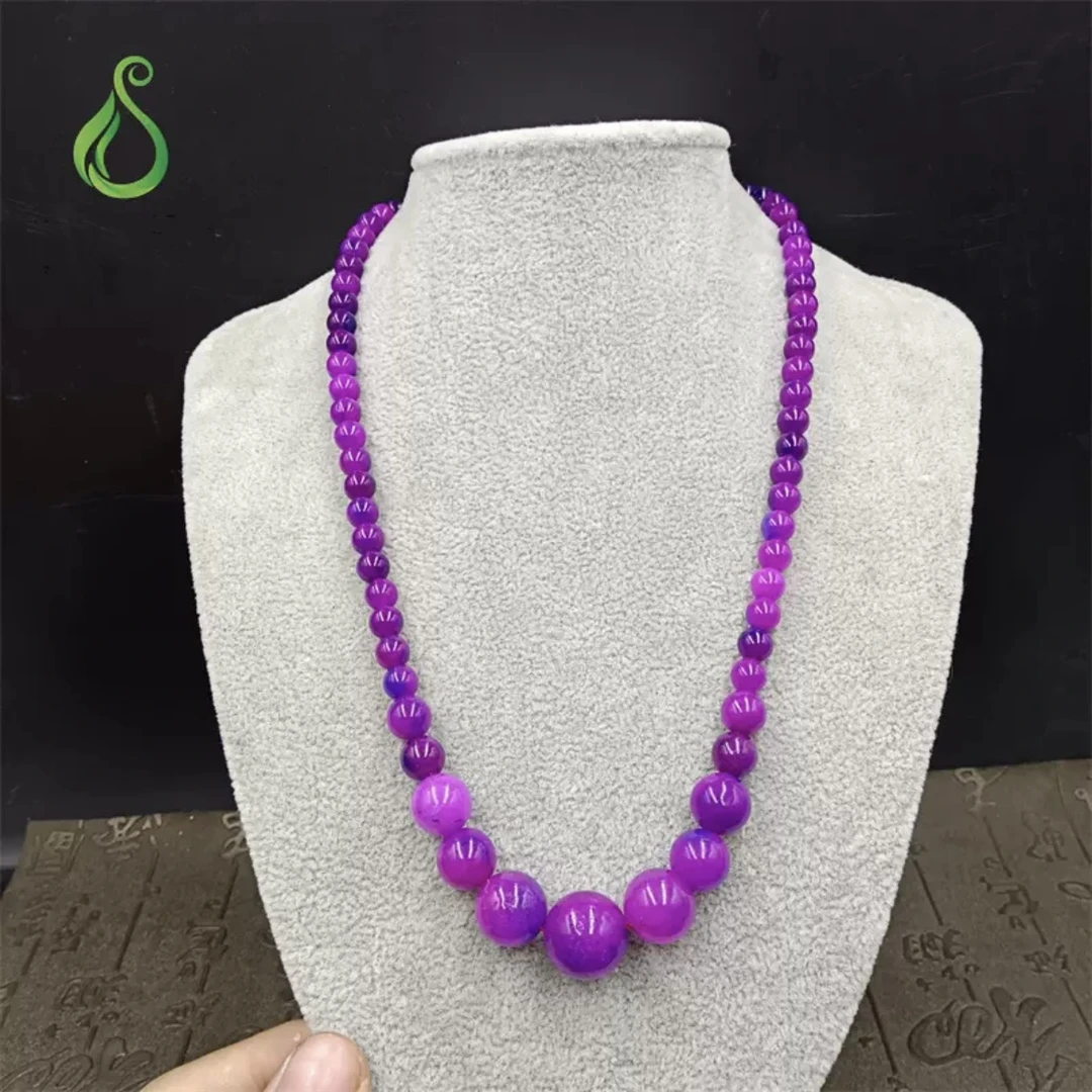 【钰朱阁】高等级紫俱来塔链项链K1101