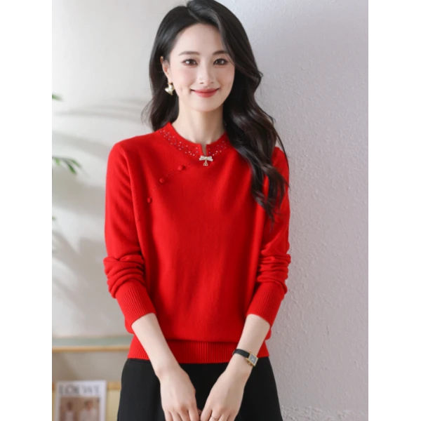 100%绵羊毛女式羊毛衫24DAK0883