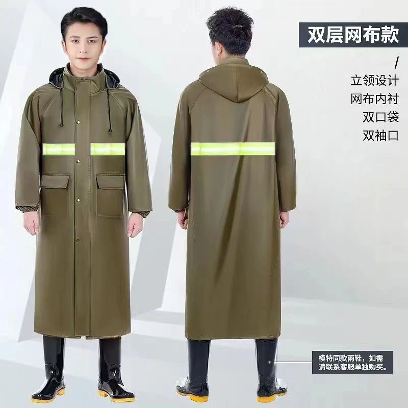 雨衣全身加厚加长防大暴雨男女士单人劳保保安户外站岗钓鱼户外服