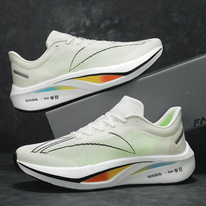 飞电4C跑步鞋男碳板减震回弹马拉松训练竞速大童学生情侣运动鞋女