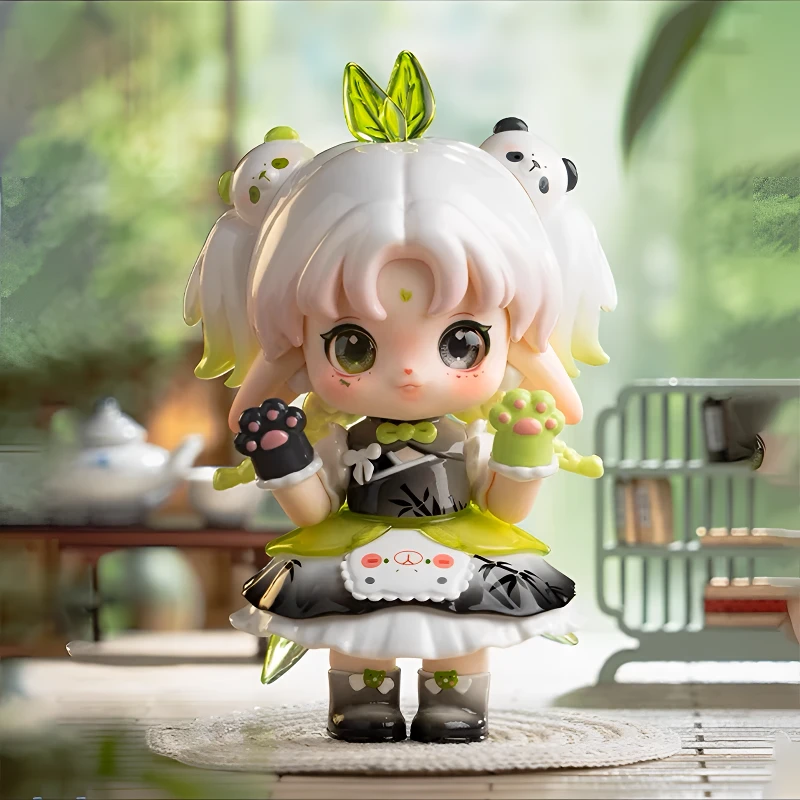 正版Ruby茶仙坊系列中国风可爱潮玩盲盒车载公仔装饰手办少女礼物