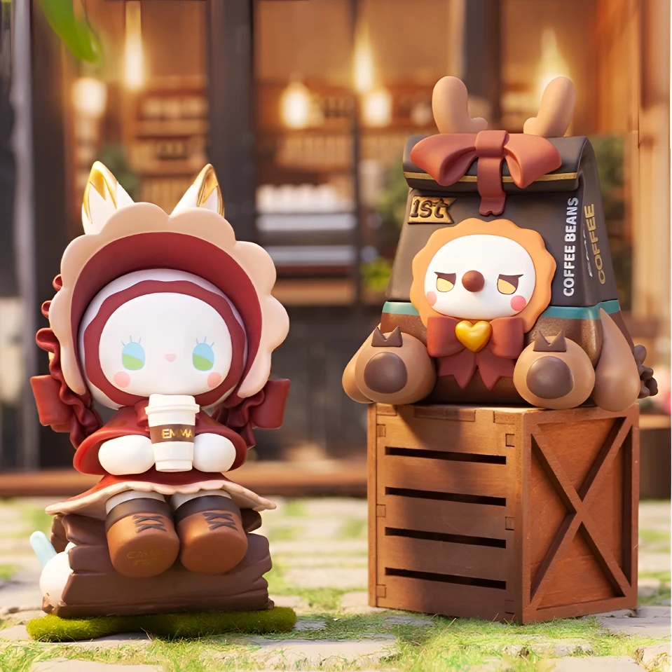 正版EMMA秘境森林有间咖啡馆系列可爱潮玩盲盒公仔车载手办礼物