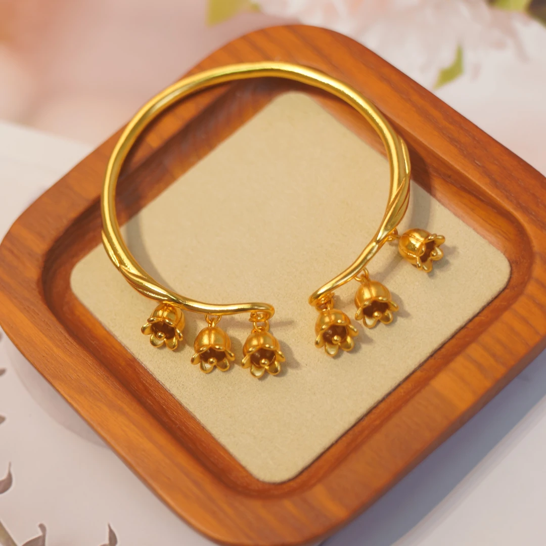 合金手镯 铃兰花手镯