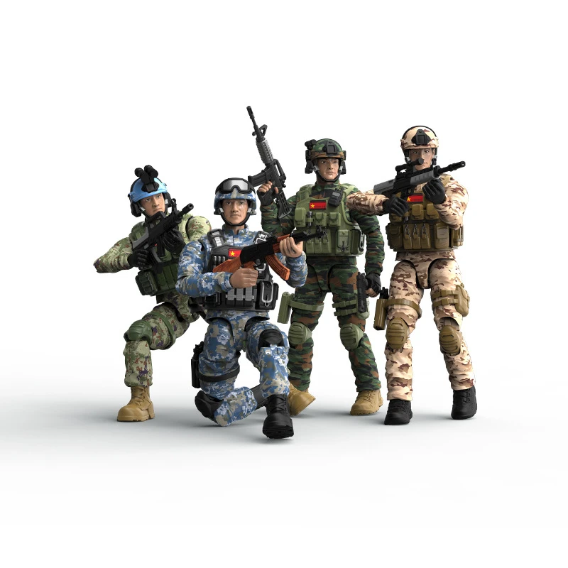 兵团玩具兵人模型玩具男孩礼物军事模型摆件手办吃鸡玩具宝宝积木