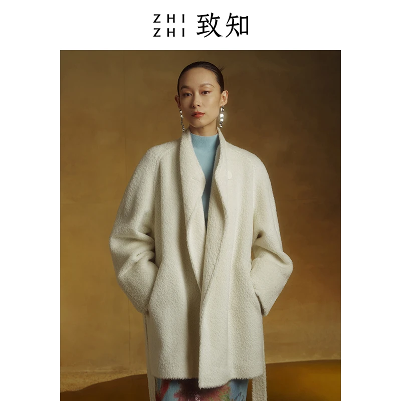 致知【新】【格物】罗敷媚 大衣女外套2023秋穿搭休闲ZZ2CWWWW037